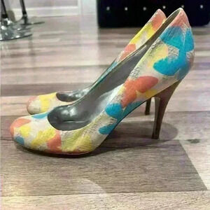 Women Jessica Simpson Multicolored Heel Sz. 9.5B/39.5
